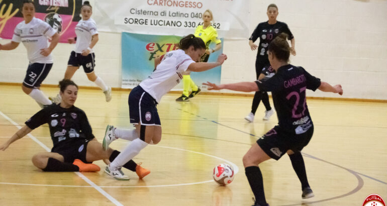 Rallenta l’Eventi, pari esaltante fra Cisterna e Futsal Pontinia, male lo Sporting Fondi